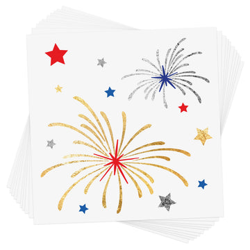 Get the All American Fireworks metallic temporary tattoo!